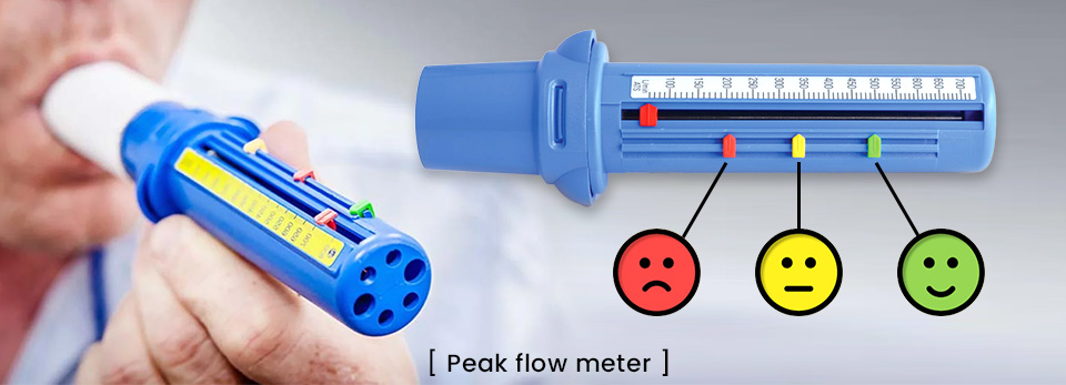 Asthma peak flow meter