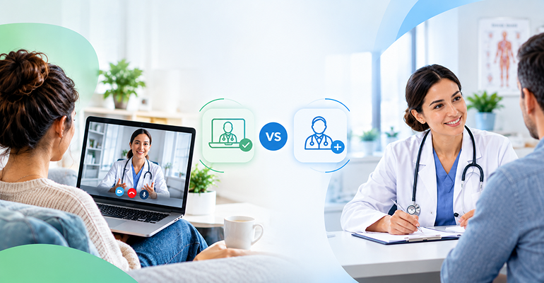 What Telehealth Can and Can’t Do: A Clear Guide to  Virtual vs. In-Person Care